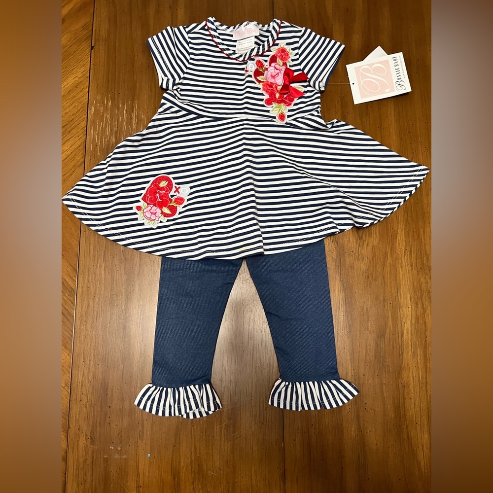 Bonnie Baby 24 Month Old Ruffle Pants Set